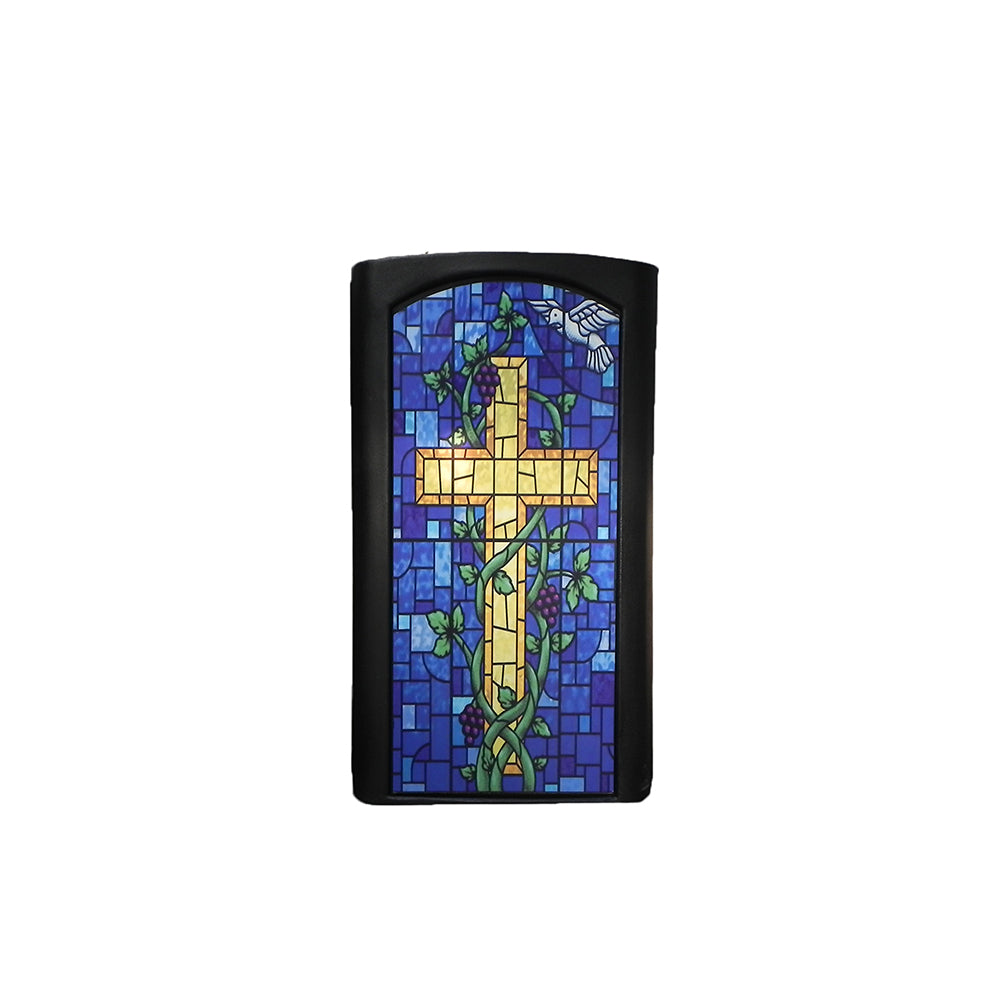 Pulpit Podium with Stained Glass Front