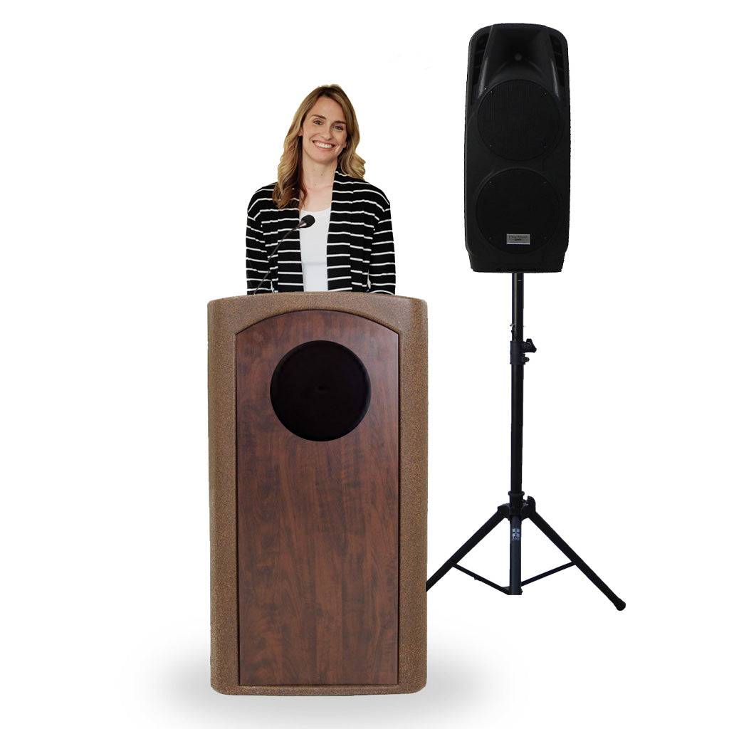 Podiums with Microphones & Speakers