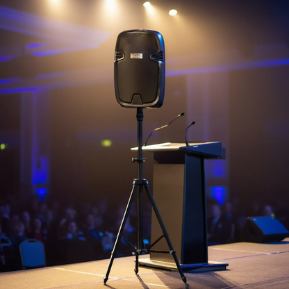 Battery Powered PA Speaker System w/ Wireless Mic & Remote (8” / 10”)