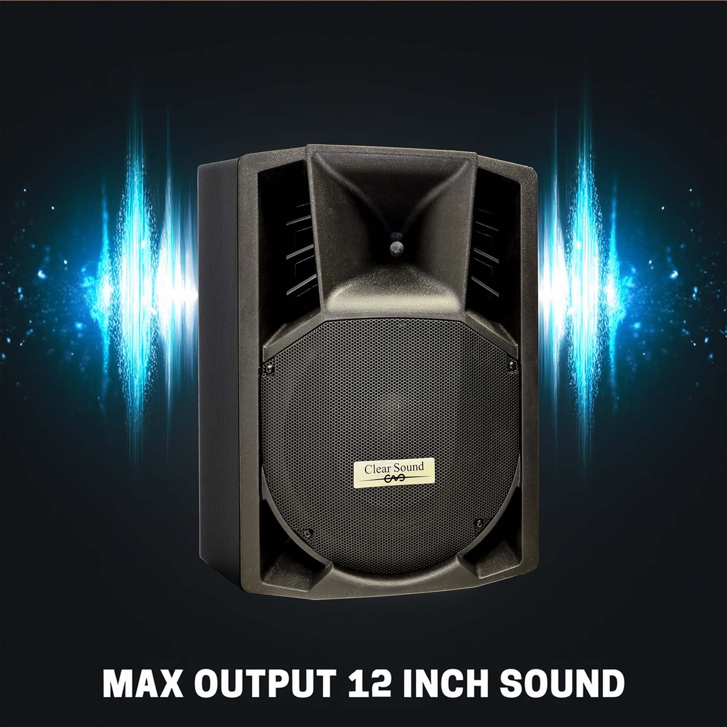 Clear Sound 12" Powered Active PA Speaker with MP3 Player