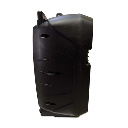 Rolling Battery Powered Portable PA Sound Systems with Wireless Mic & Remote