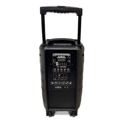 Rolling Battery Powered Portable PA Sound Systems with Wireless Mic & Remote