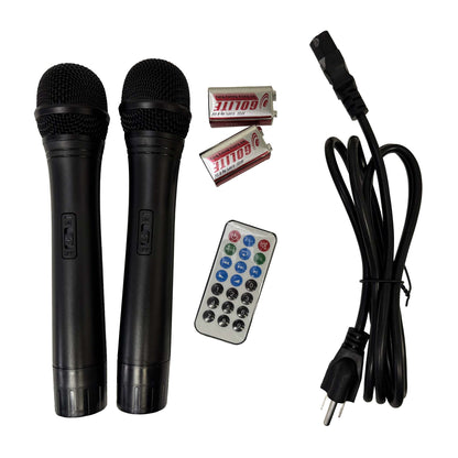 Dual 10" Battery Powered Portable PA Sound System