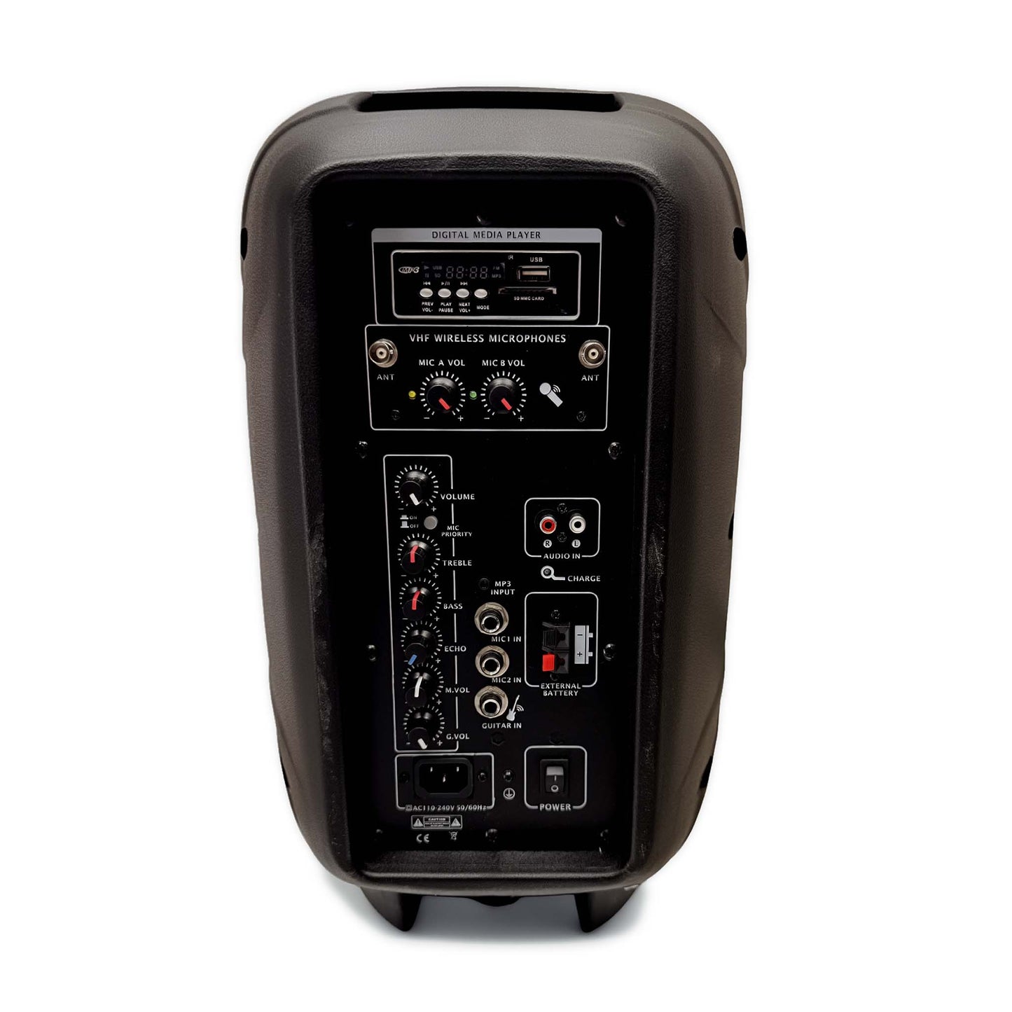 Battery Powered PA Speaker System w/ Wireless Mic & Remote (8” / 10”)