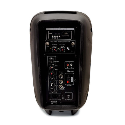 Battery Powered PA Speaker System w/ Wireless Mic & Remote (8” / 10”)