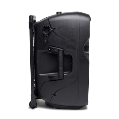 Rolling Battery Powered Portable PA Sound Systems with Wireless Mic & Remote