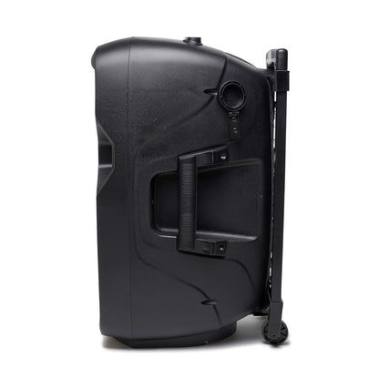 Rolling Battery Powered Portable PA Sound Systems with Wireless Mic & Remote