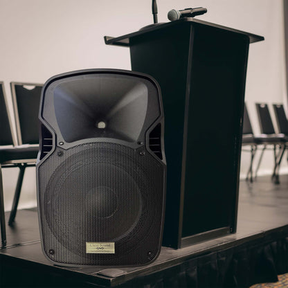 Rolling Battery Powered Portable PA Sound Systems with Wireless Mic & Remote