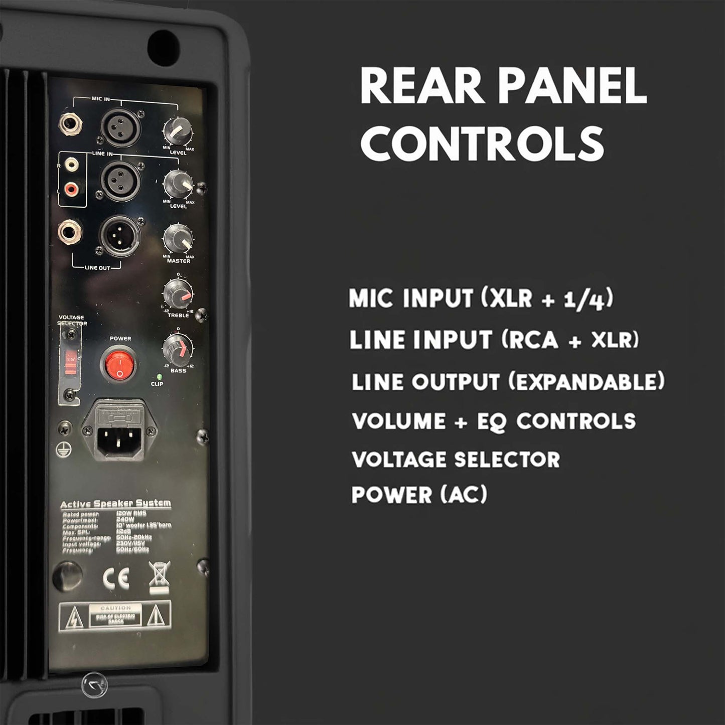 Powered PA Speakers Professional Audio System