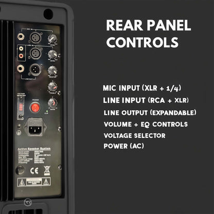 Powered PA Speakers Professional Audio System