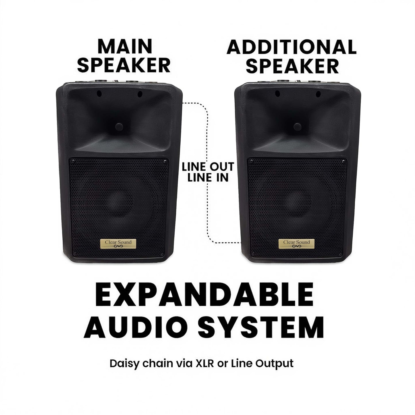 Powered PA Speakers Professional Audio System