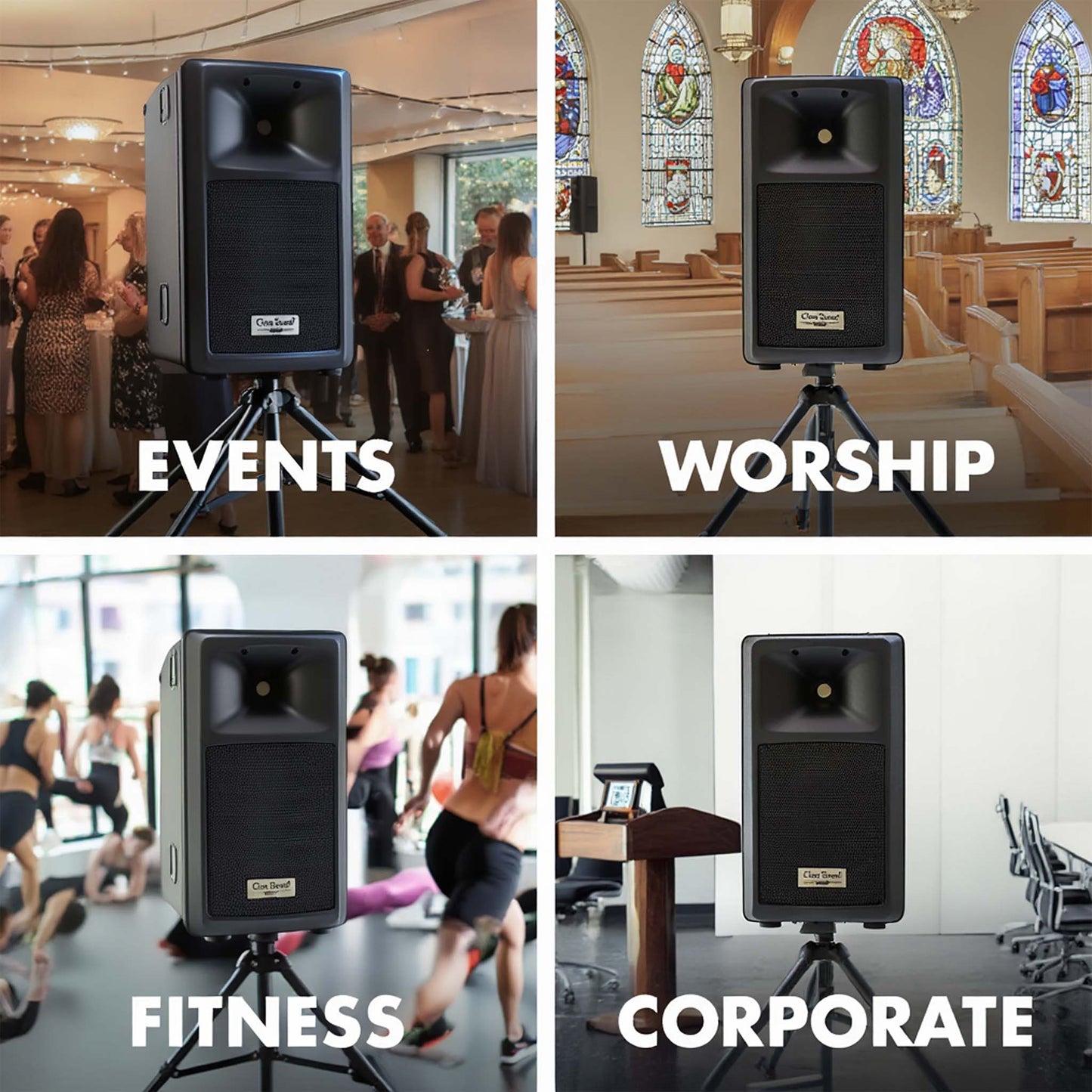 Powered PA Speakers Professional Audio System
