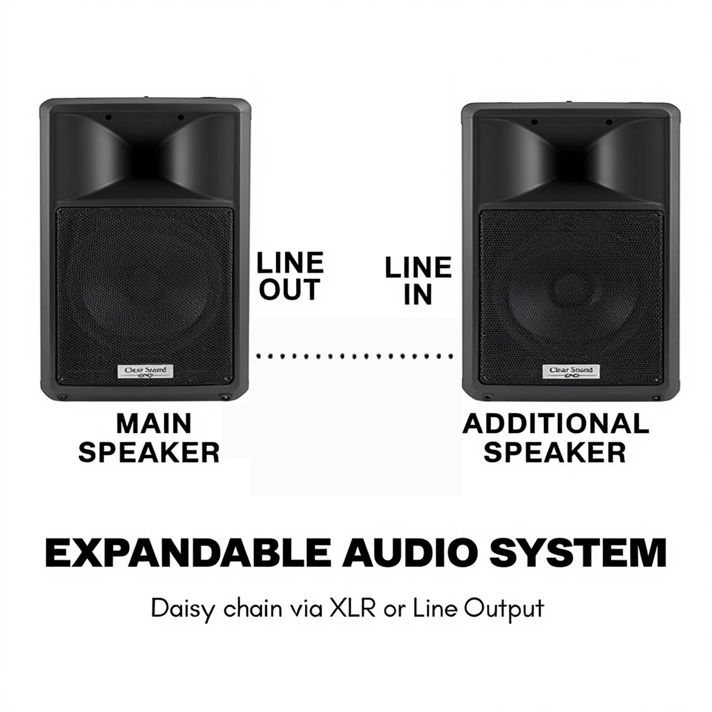 Powered PA Speakers Professional Audio System