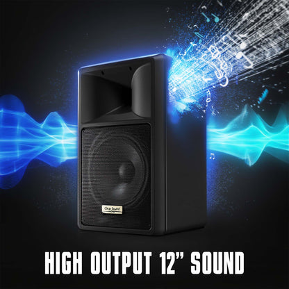 Powered PA Speakers Professional Audio System