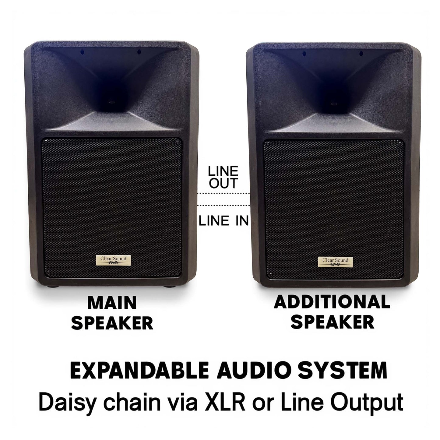 Powered PA Speakers Professional Audio System