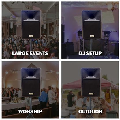 Powered PA Speakers Professional Audio System