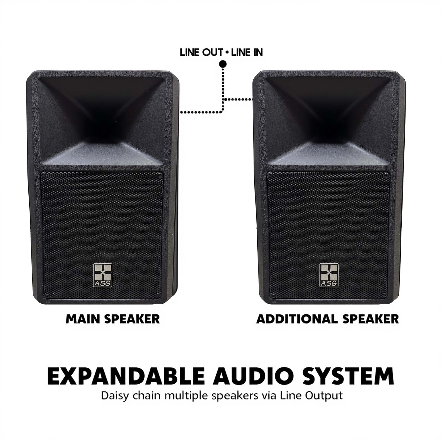 Powered PA Speakers Professional Audio System