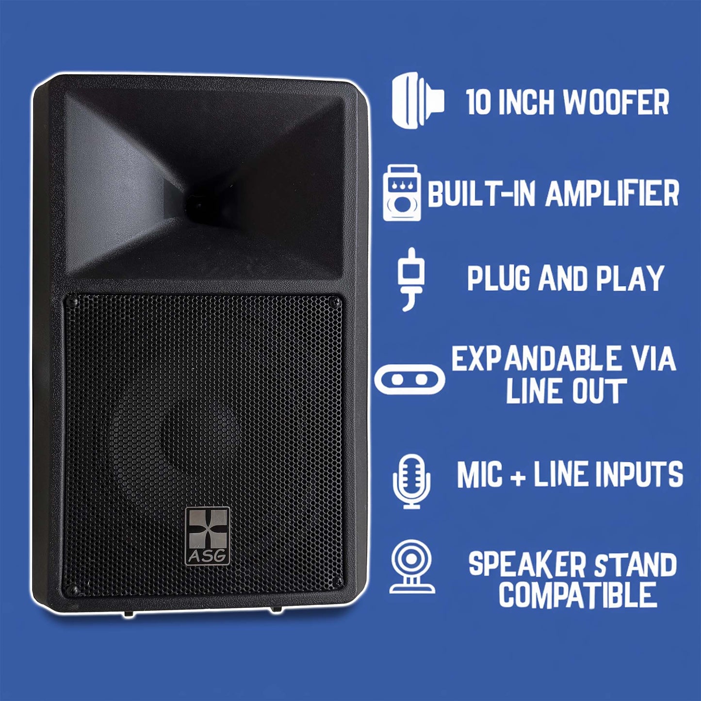 Powered PA Speakers Professional Audio System