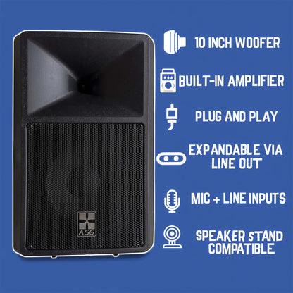 Powered PA Speakers Professional Audio System
