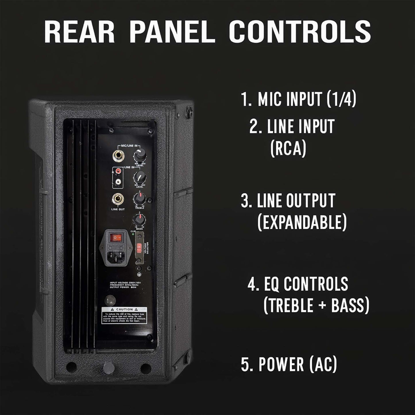 Powered PA Speakers Professional Audio System