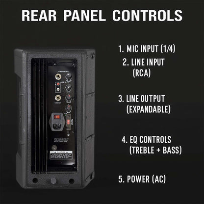 Powered PA Speakers Professional Audio System