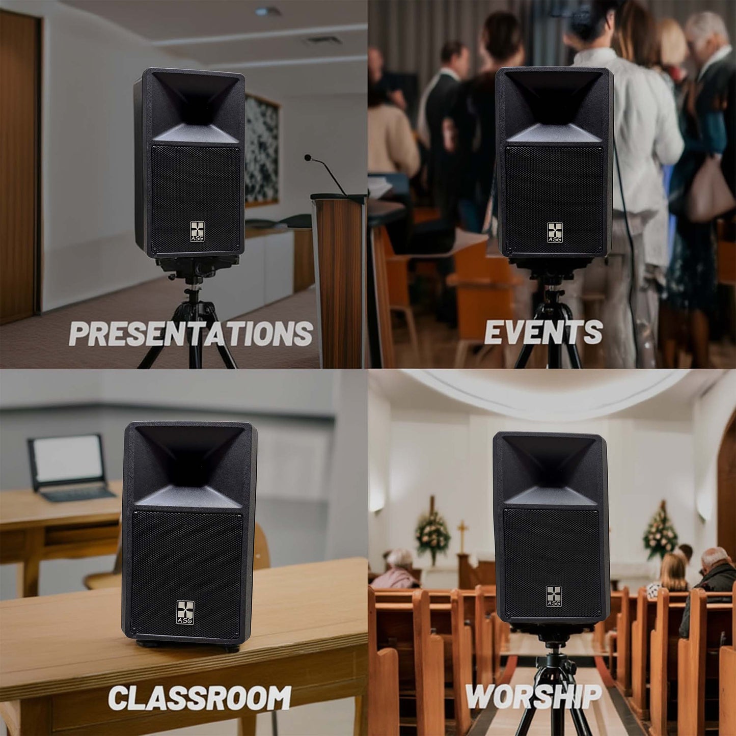 Powered PA Speakers Professional Audio System
