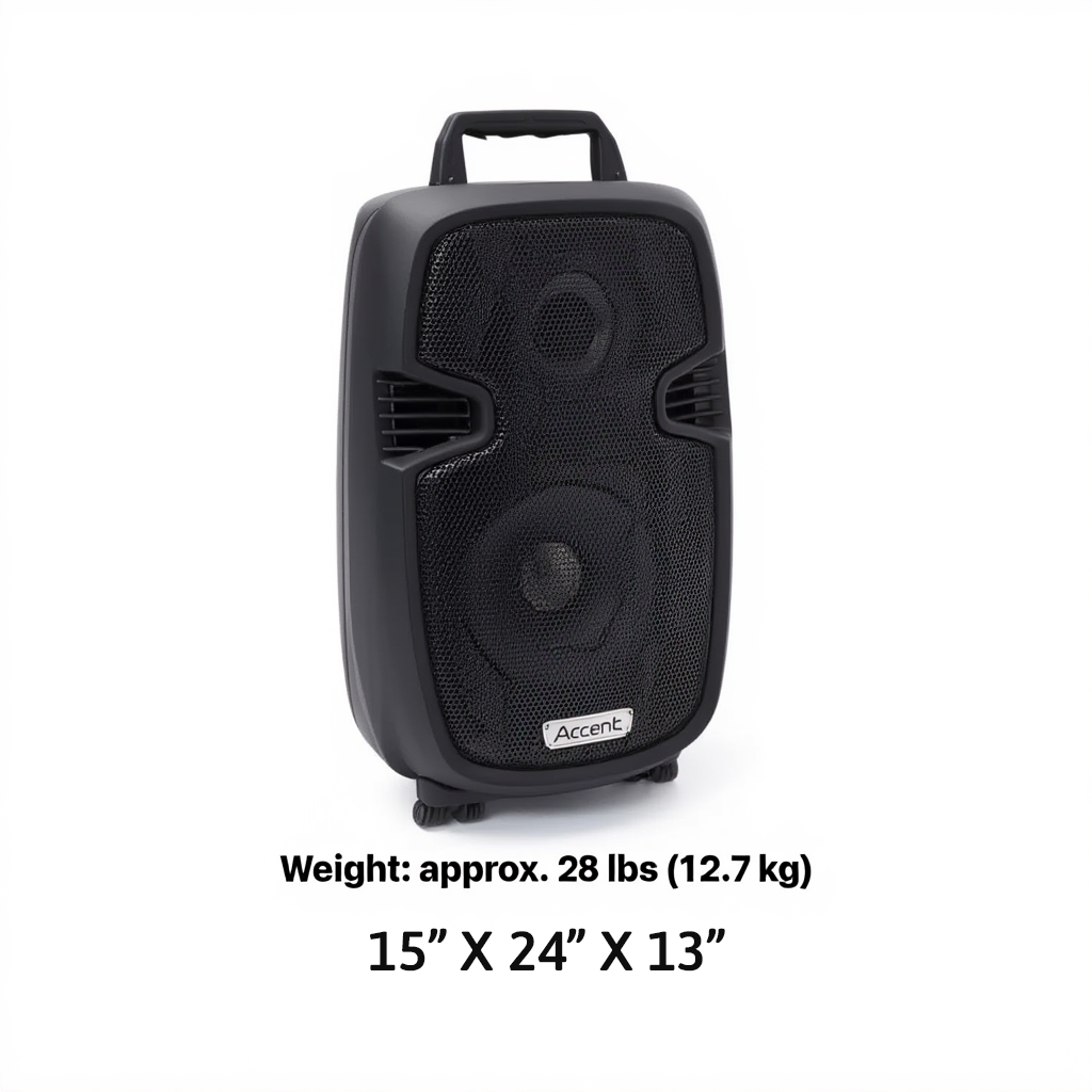 12" Wireless Podium Sound System w/ Dual Microphones & Stand