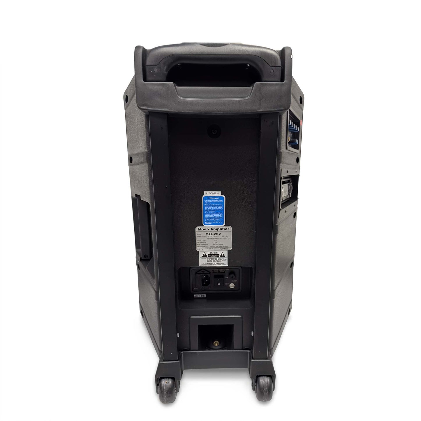 12" Portable PA Sound System with CD Player & Wireless Mics