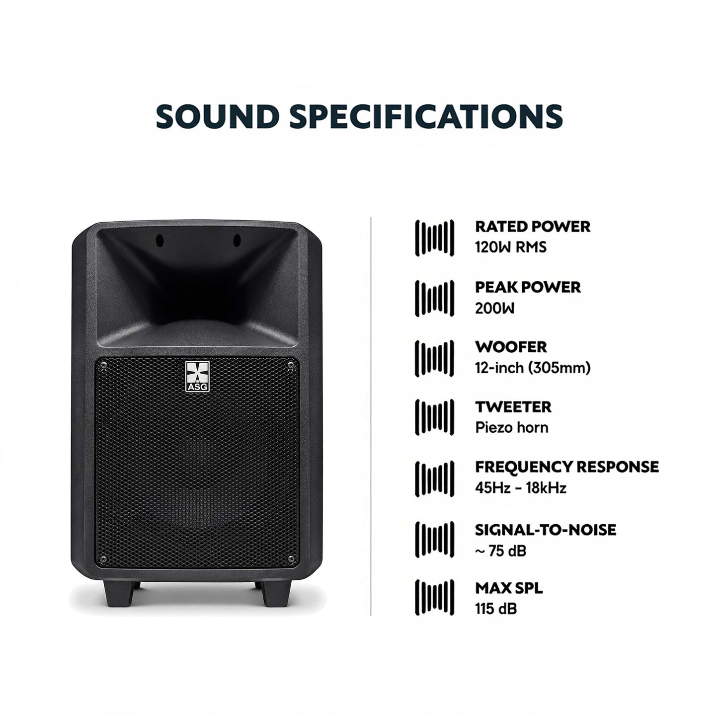 12" Portable PA Sound System with CD Player & Wireless Mics
